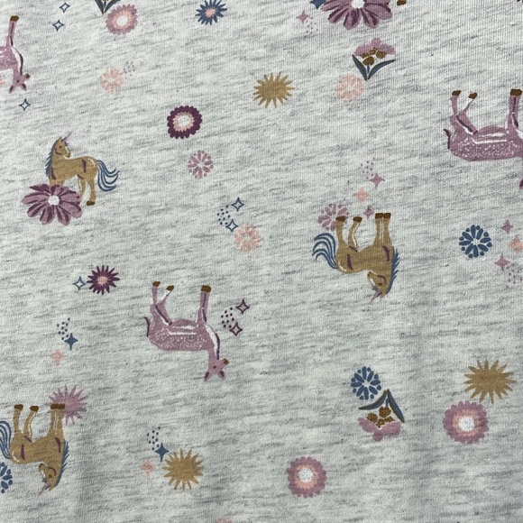 CARTERS NWT Girls Size 10 Horse print gray long sleeve dress round neck - Picture 6 of 12